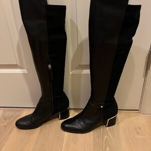 Donna Karan Elegant Black Heeled Boots